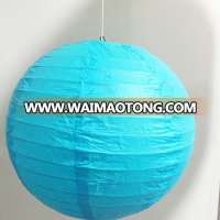 blue paper lanterns hanging wedding decorative