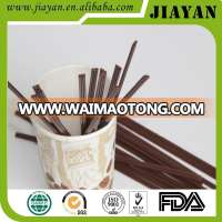 Coffee striped drinking straw