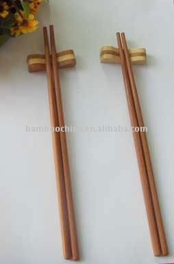 Reusable carbonized chopsticks with rest