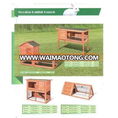 Elegant Style Fir Simple Run Wooden Rabbit Hutch China