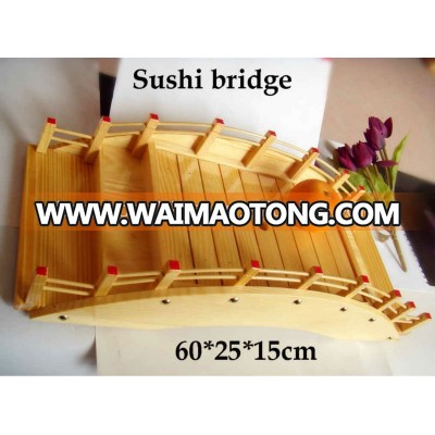 Wooden/bamboo sushi bridge